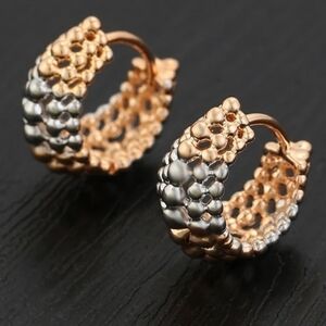 Vintage hoop earrings 18k goldplated..